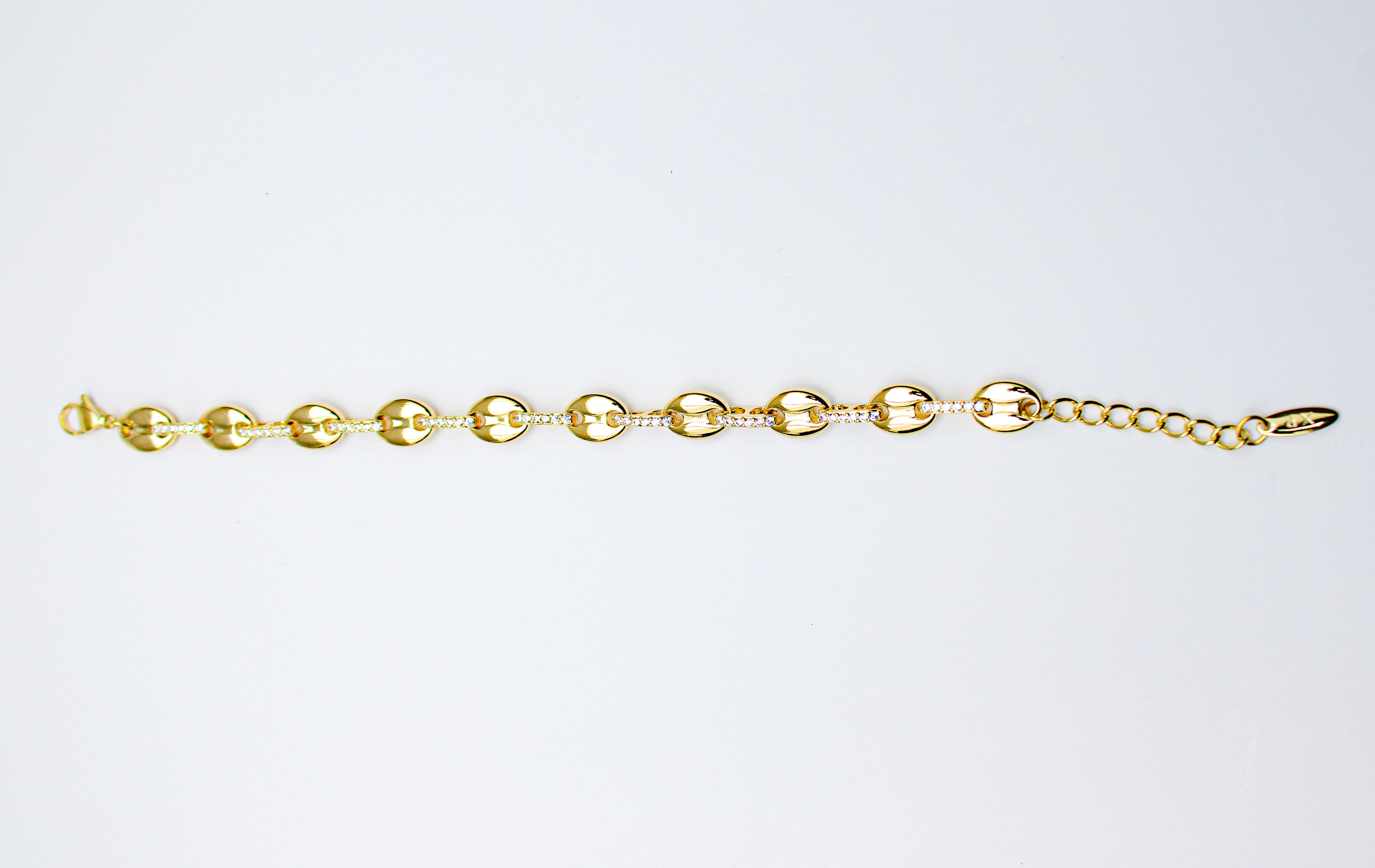 losh jewellery  armband met schakels in de vorm van koffiebonen