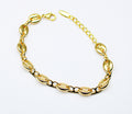 losh jewellery  armband met schakels in de vorm van koffiebonen