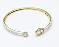 Losh jewellery open armband met kleine steentje als subtiel detail