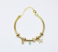 Golden Losh goud keurig Jewellery bracelet met studs