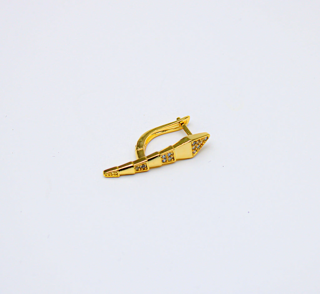 losh jewellery  snake oorbellen goudkleurig