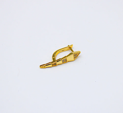 losh jewellery  snake oorbellen goudkleurig