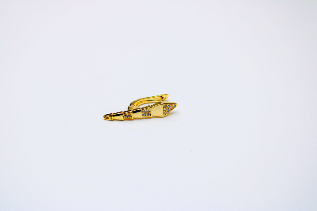 losh jewellery  snake oorbellen goudkleurig