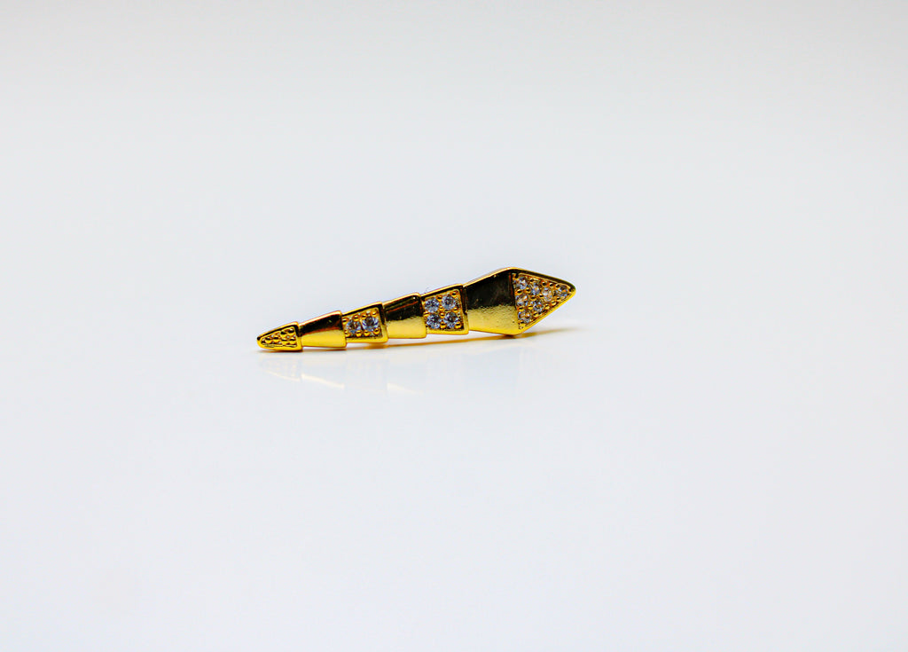 losh jewellery  snake oorbellen goudkleurig