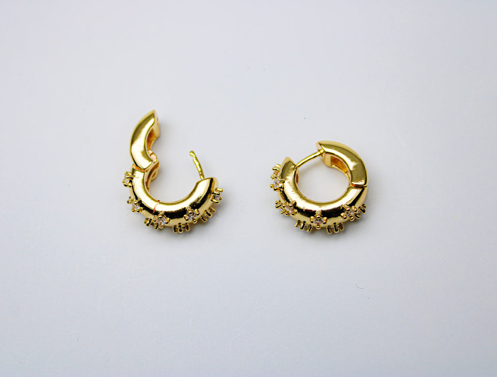 losh jewellery goudkleurig oorbellen basic met mini studs
