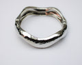losh jewellery golvende bangle armband zilver kleur