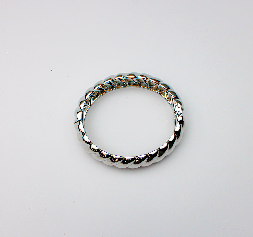 Losh jewellery twisted armband zilver kleurig