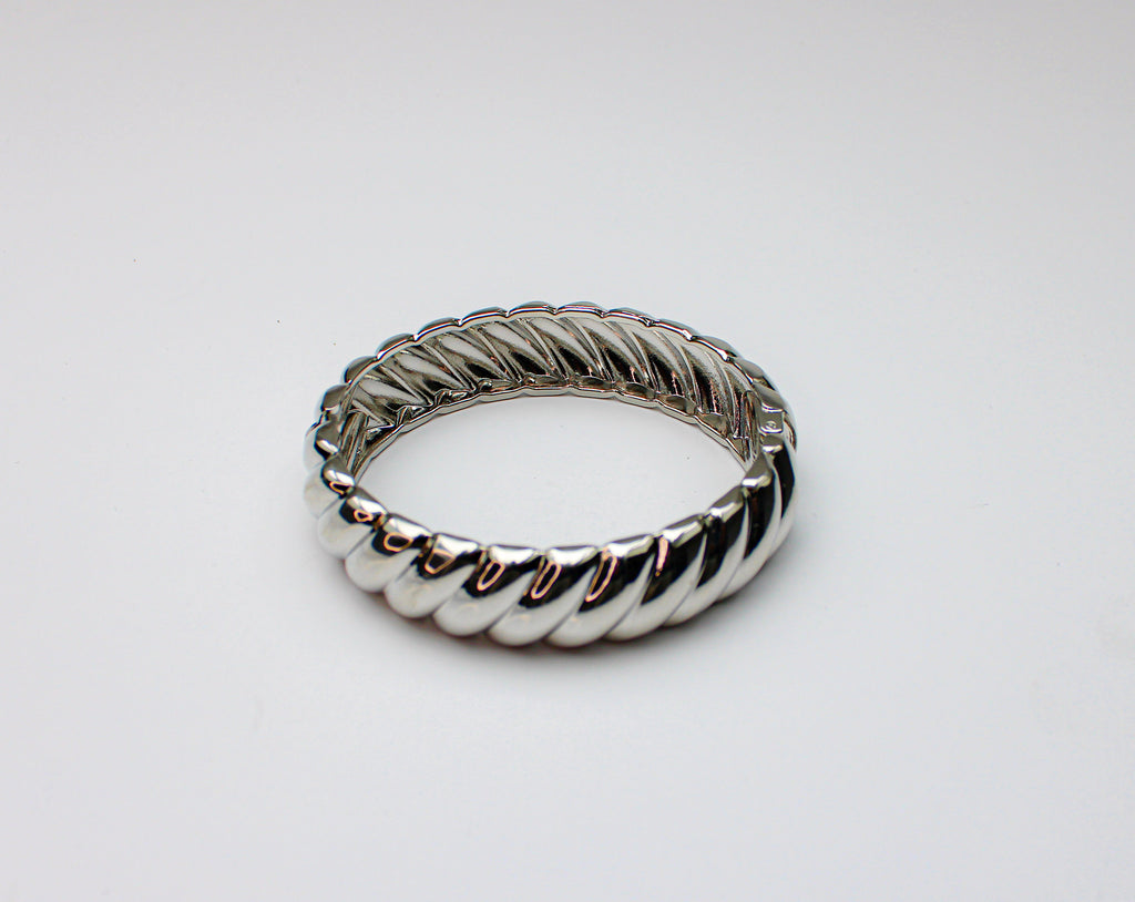 Losh jewellery twisted armband zilver kleurig