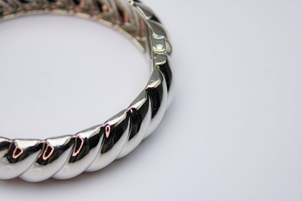 Losh jewellery twisted armband zilver kleurig