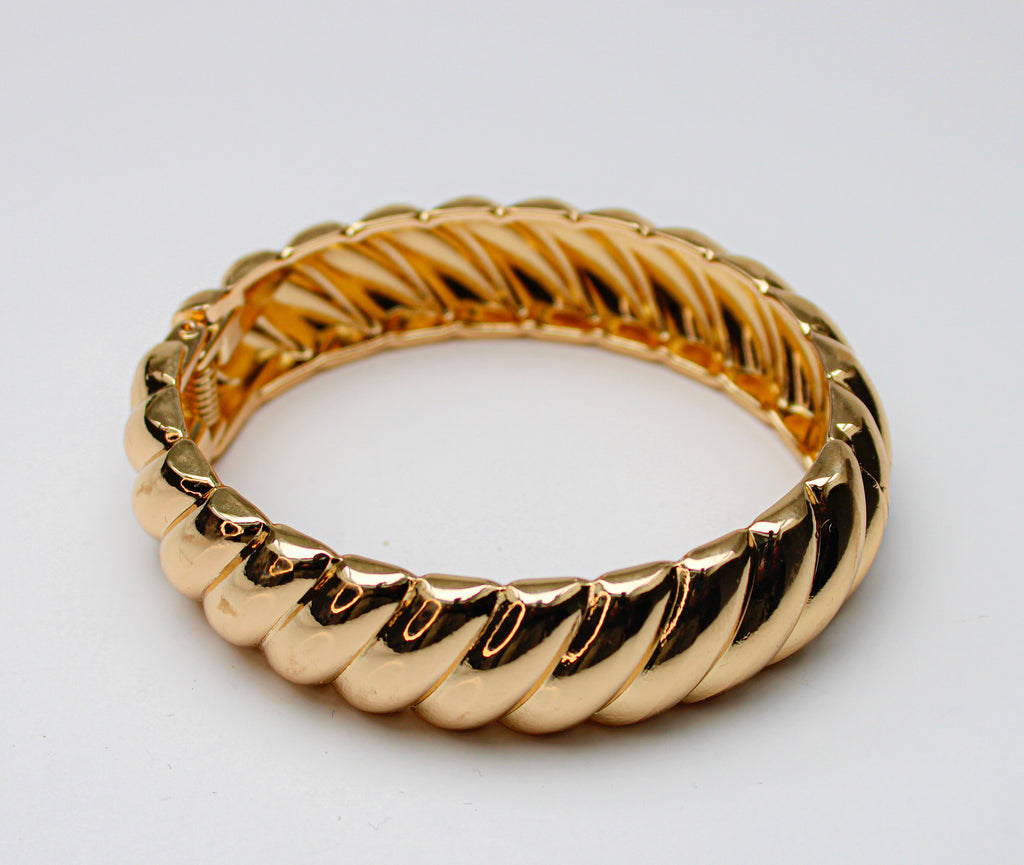 Losh jewellery twisted armband goud kleurig