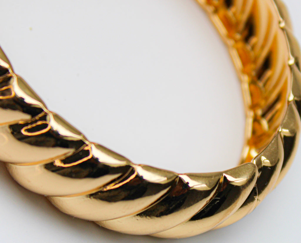 Losh jewellery twisted armband goud kleurig