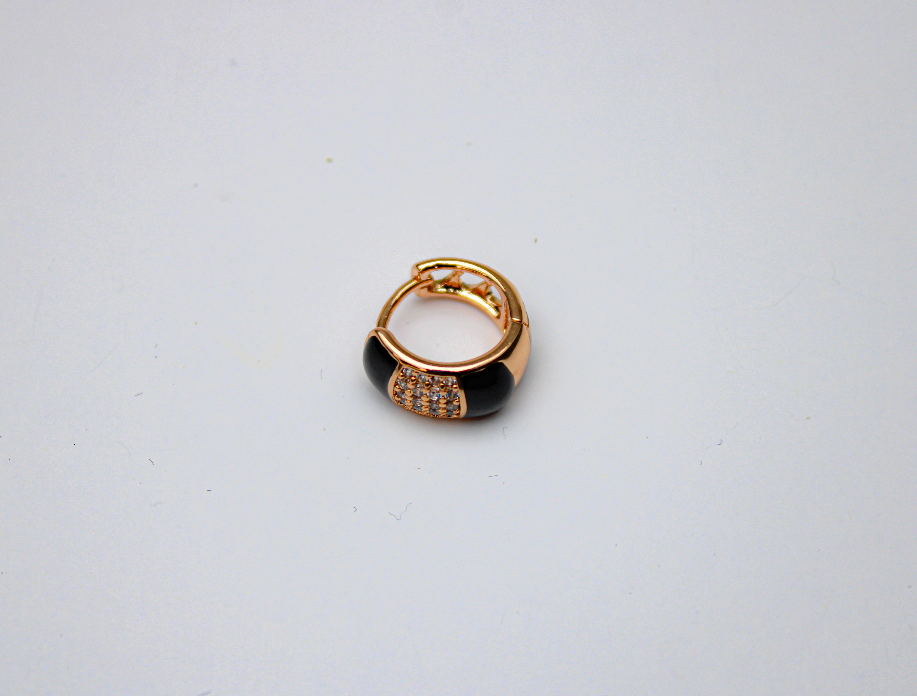 losh jewellery studs zwart goud kleur oorbellen