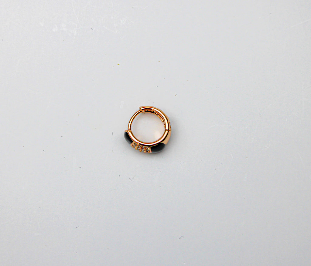 losh jewellery studs zwart goud kleur oorbellen