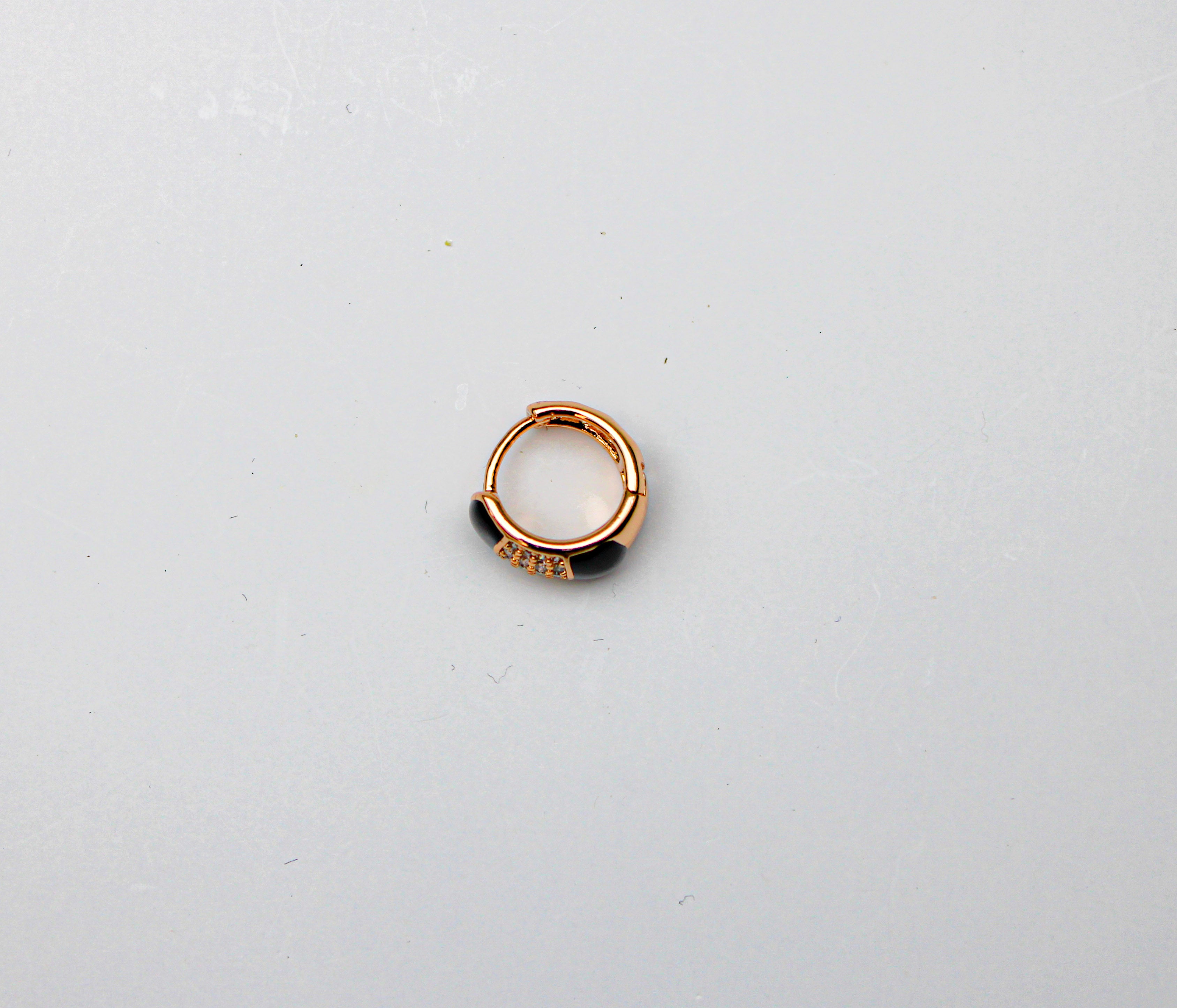 losh jewellery studs zwart goud kleur oorbellen