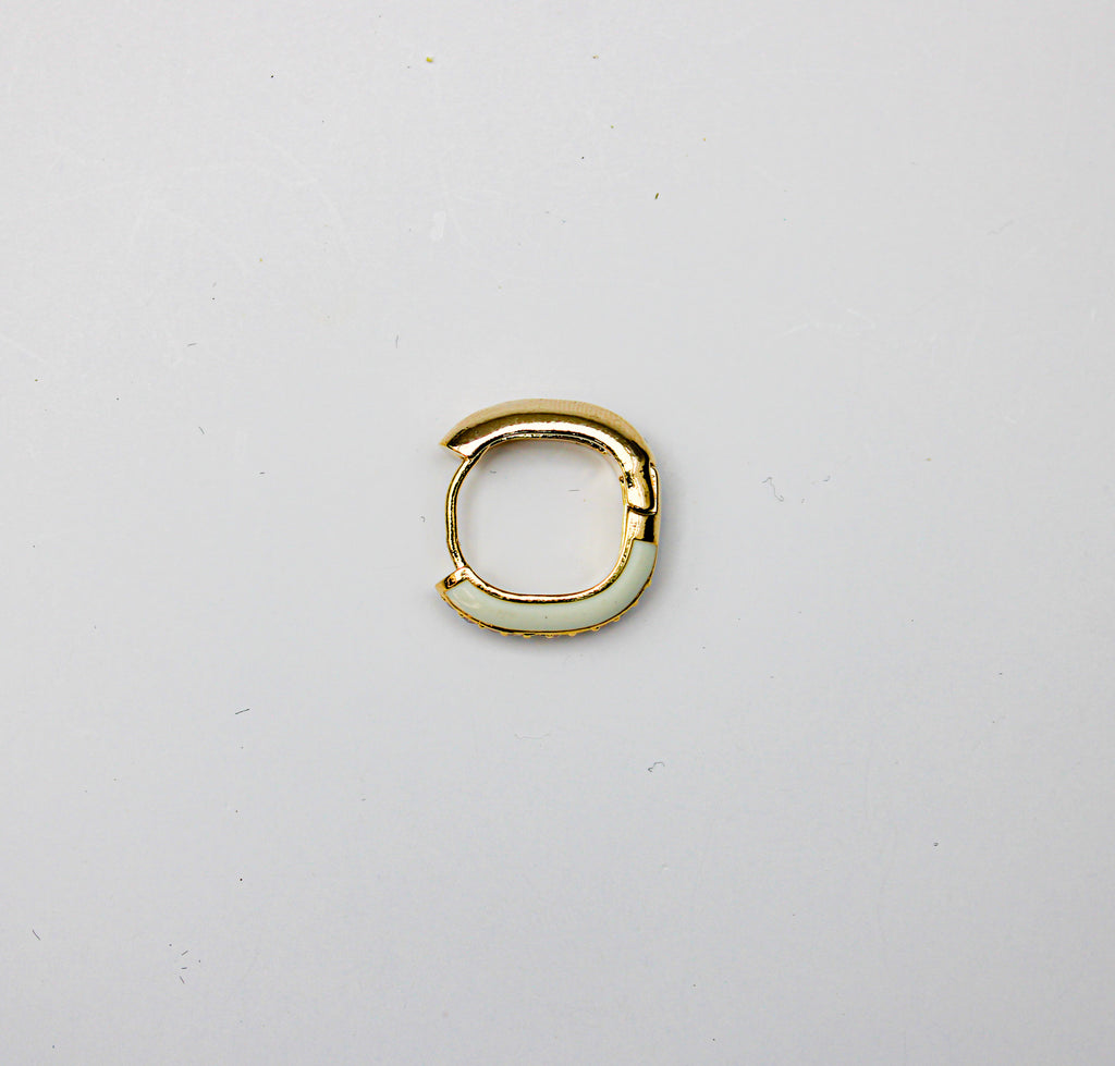 losh jewellery wit met goud kleur mix oorbellen