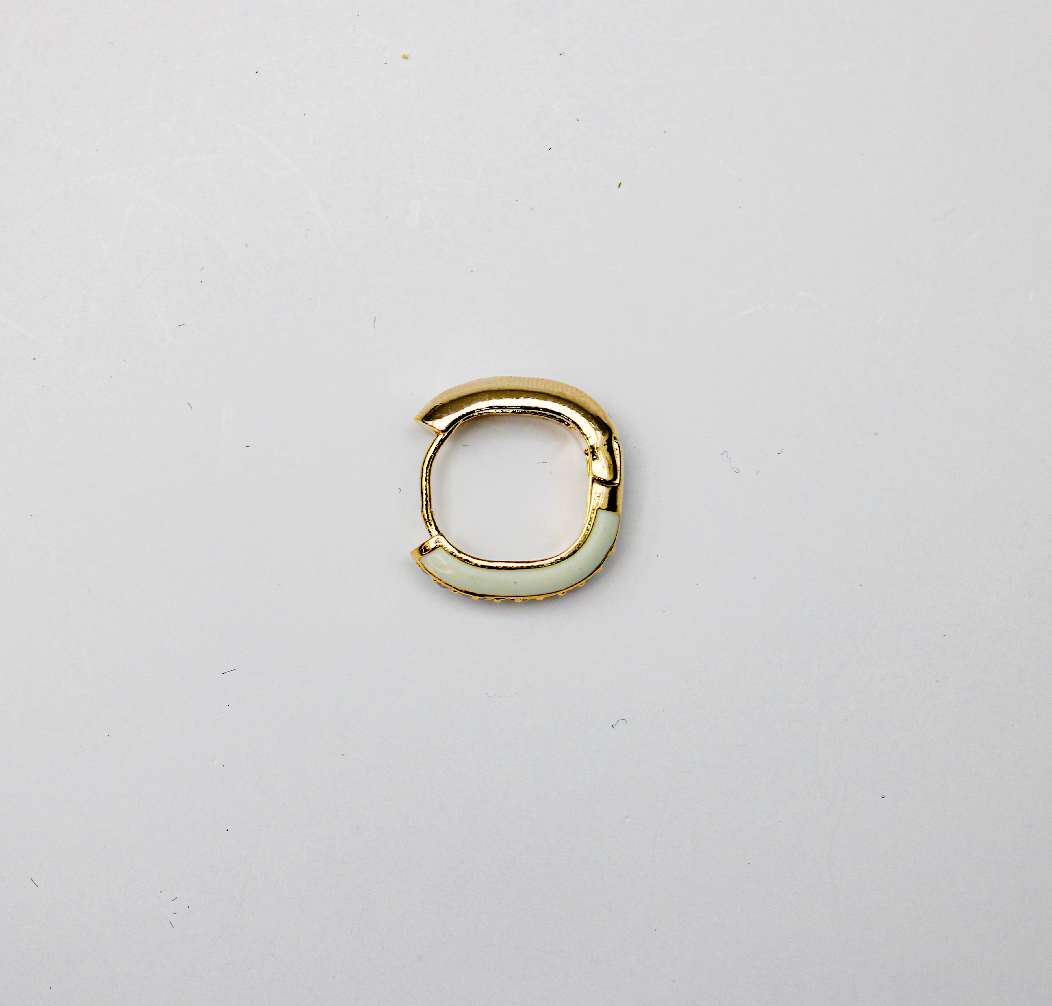 losh jewellery wit met goud kleur mix oorbellen