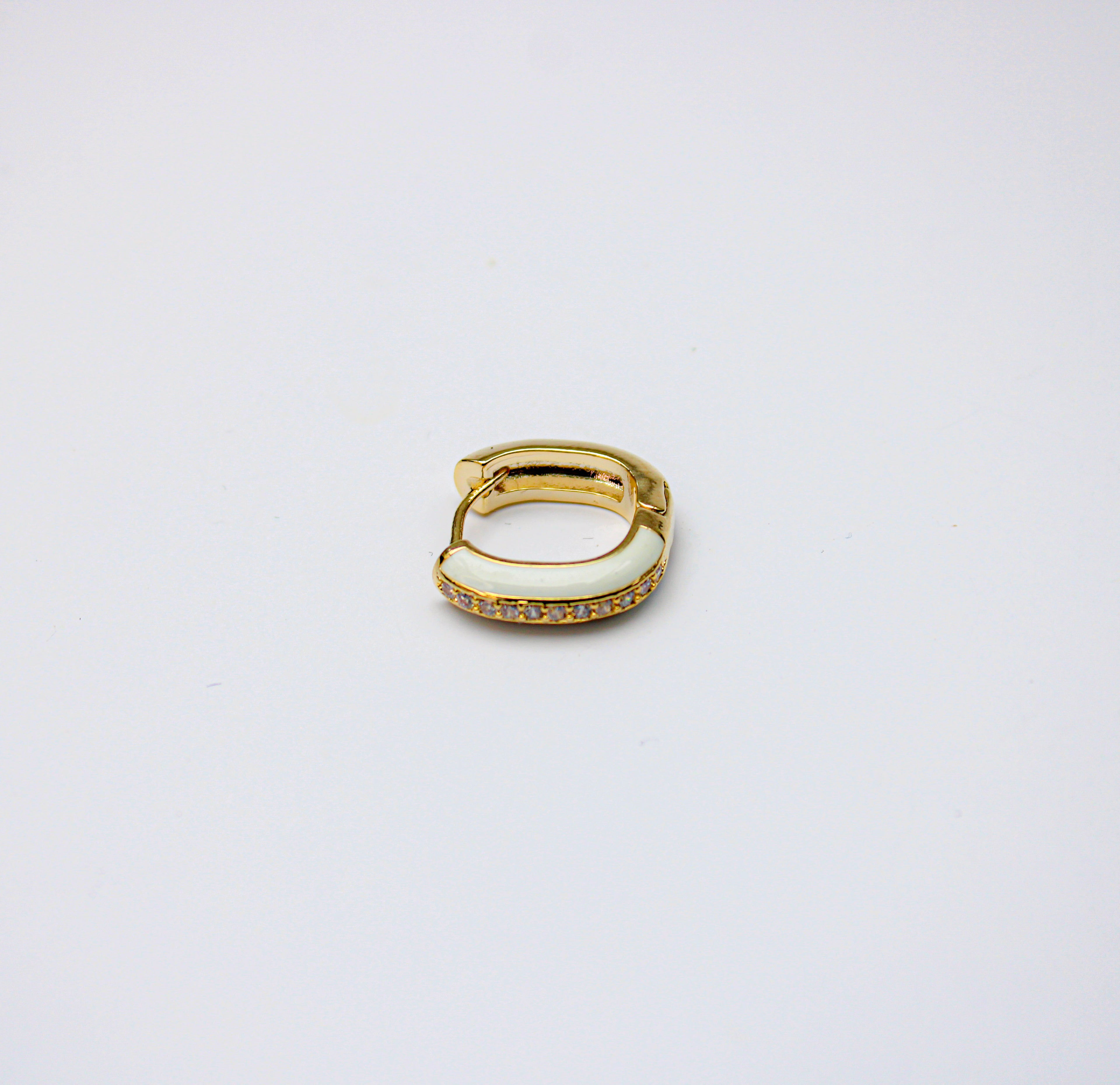 losh jewellery wit met goud kleur mix oorbellen