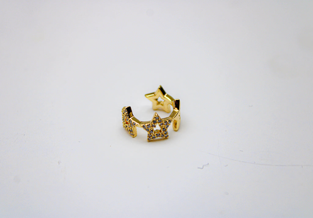 losh jewellery earcuff 4 sterren