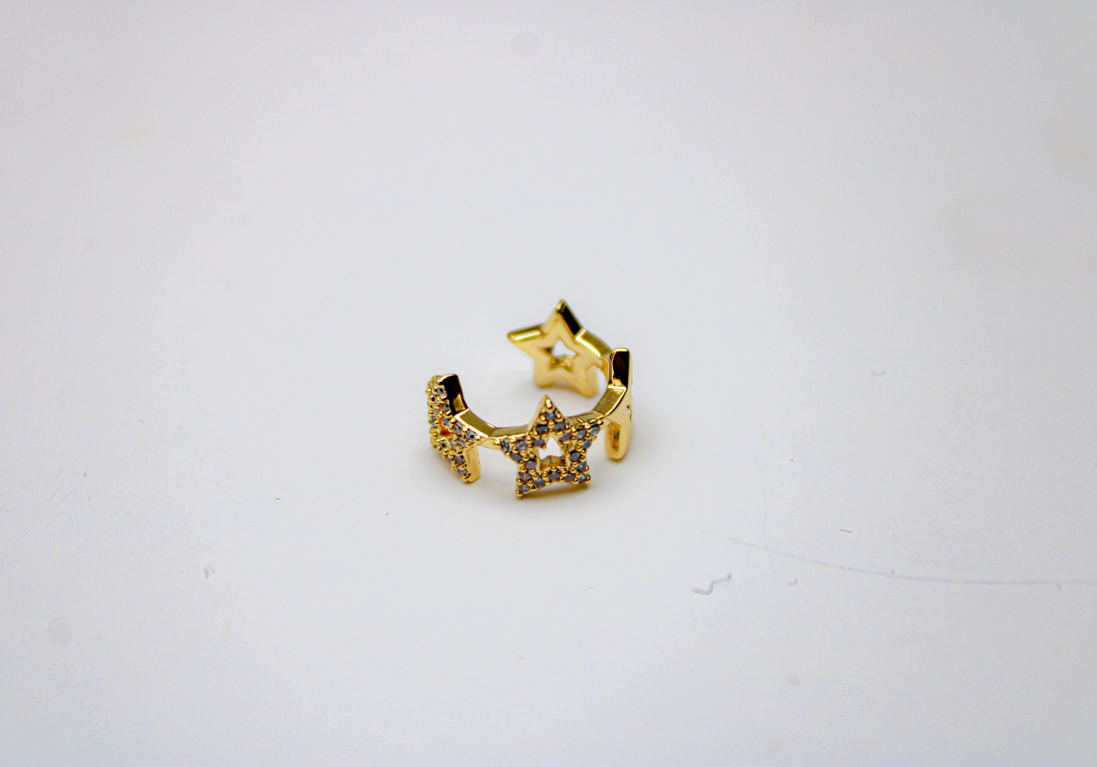 losh jewellery earcuff 4 sterren