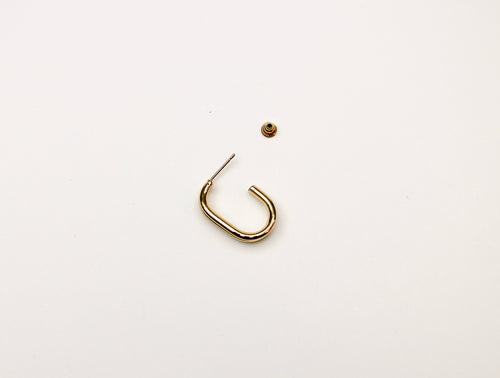 Losh Jewellery 2 golvende goudkleurig oorbellen