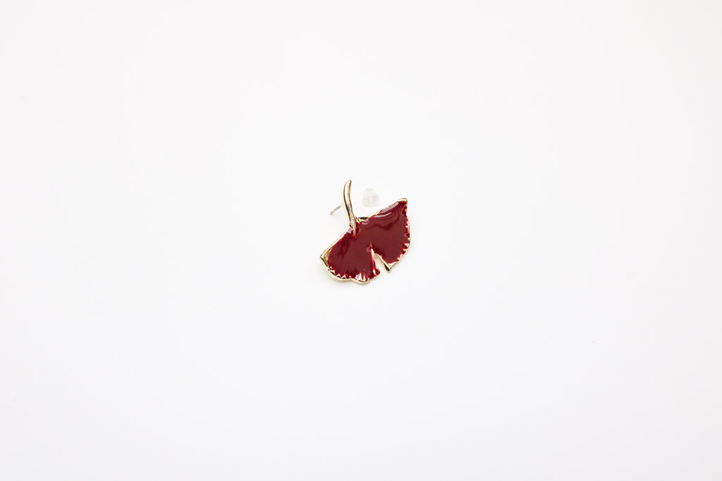 losh jewellery rood bruin oorbellen