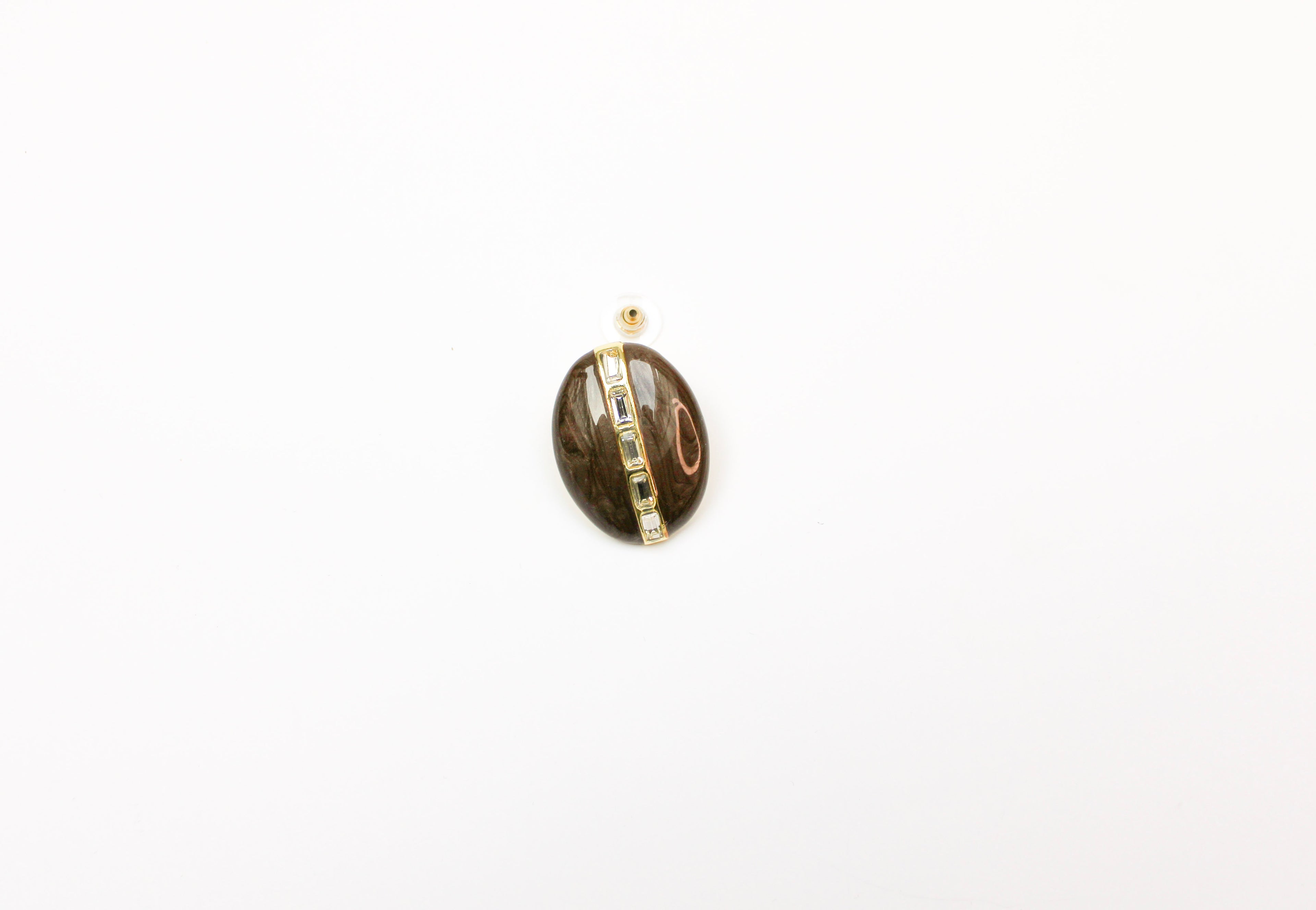 losh jewellery bruin met goudkleur mix studs