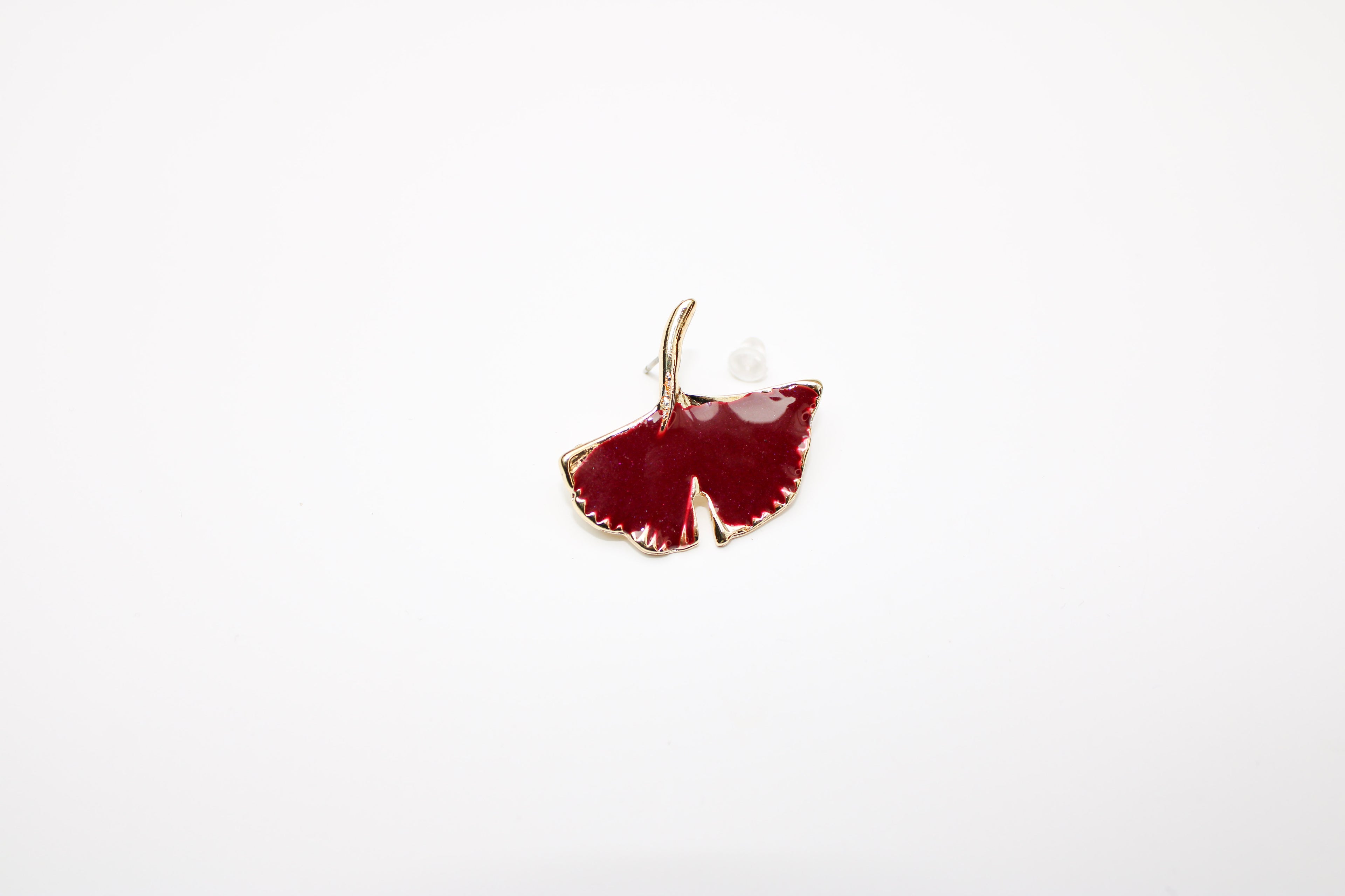 losh jewellery rood bruin oorbellen