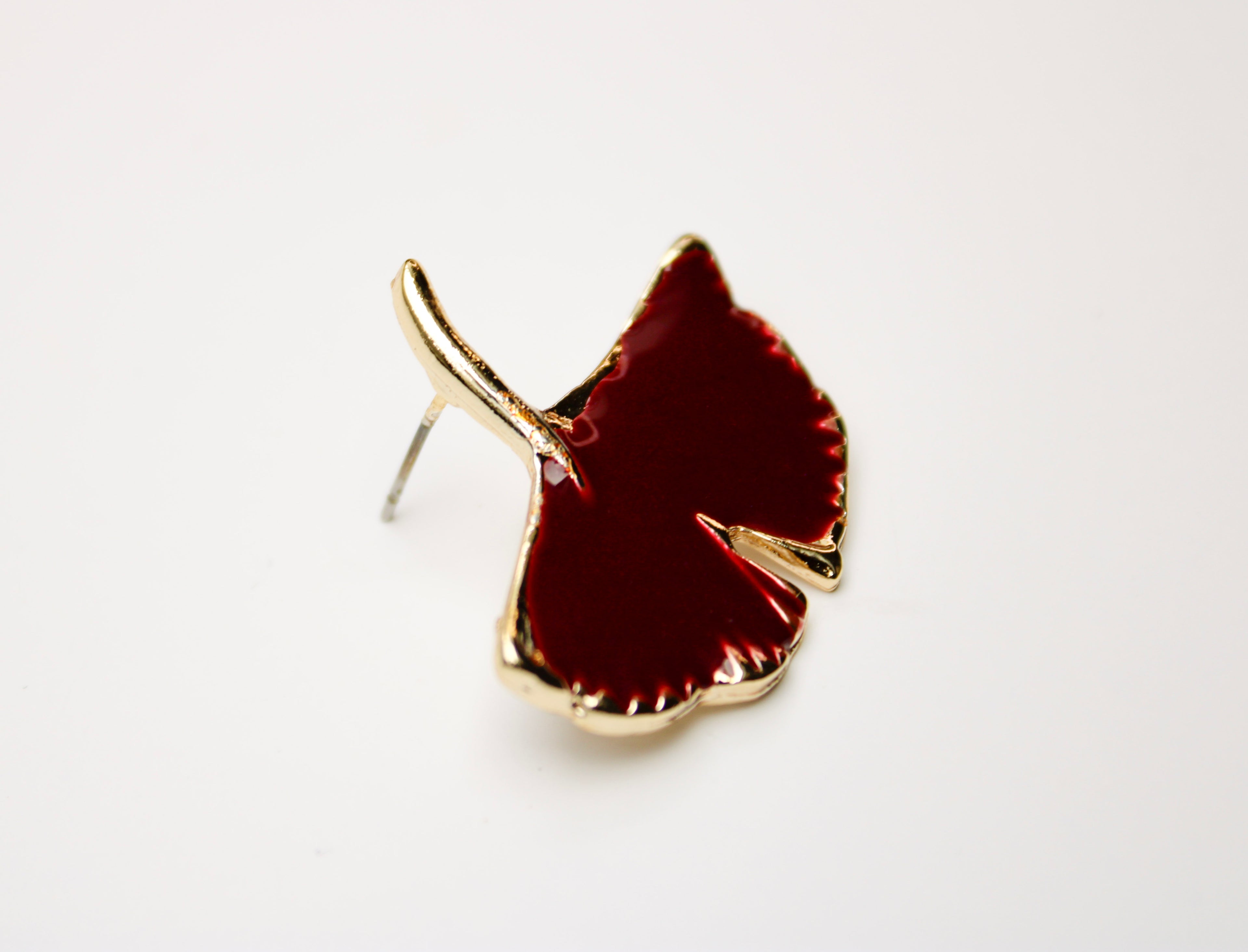 losh jewellery rood bruin oorbellen