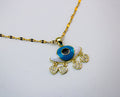 losh jewellery ketting met oog goud kleurig studs hartje