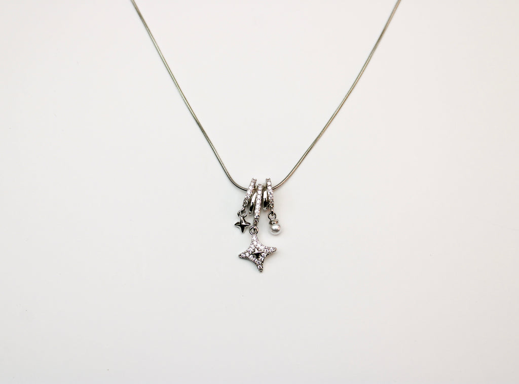 Zilver ketting met ster