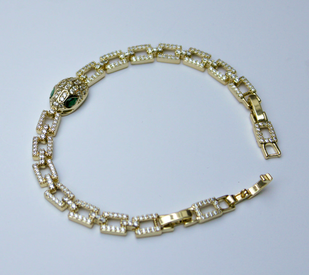 losh jewellery armband snake gold shine