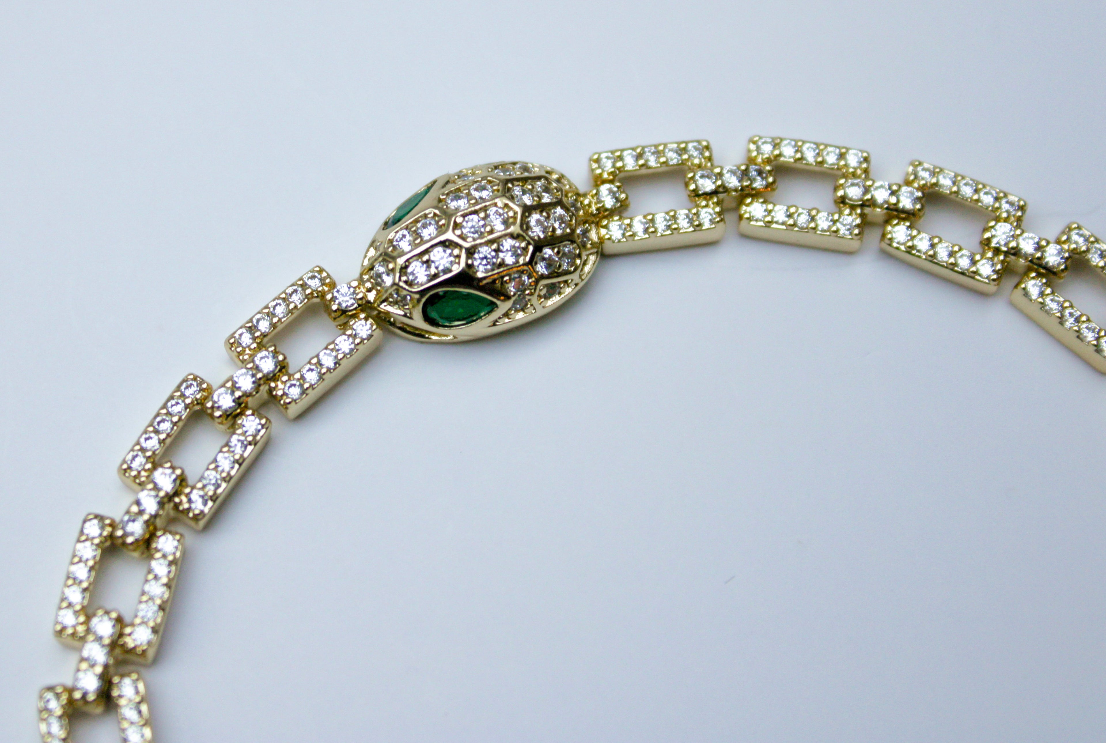 losh jewellery armband snake gold shine