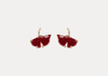losh jewellery rood bruin oorbellen