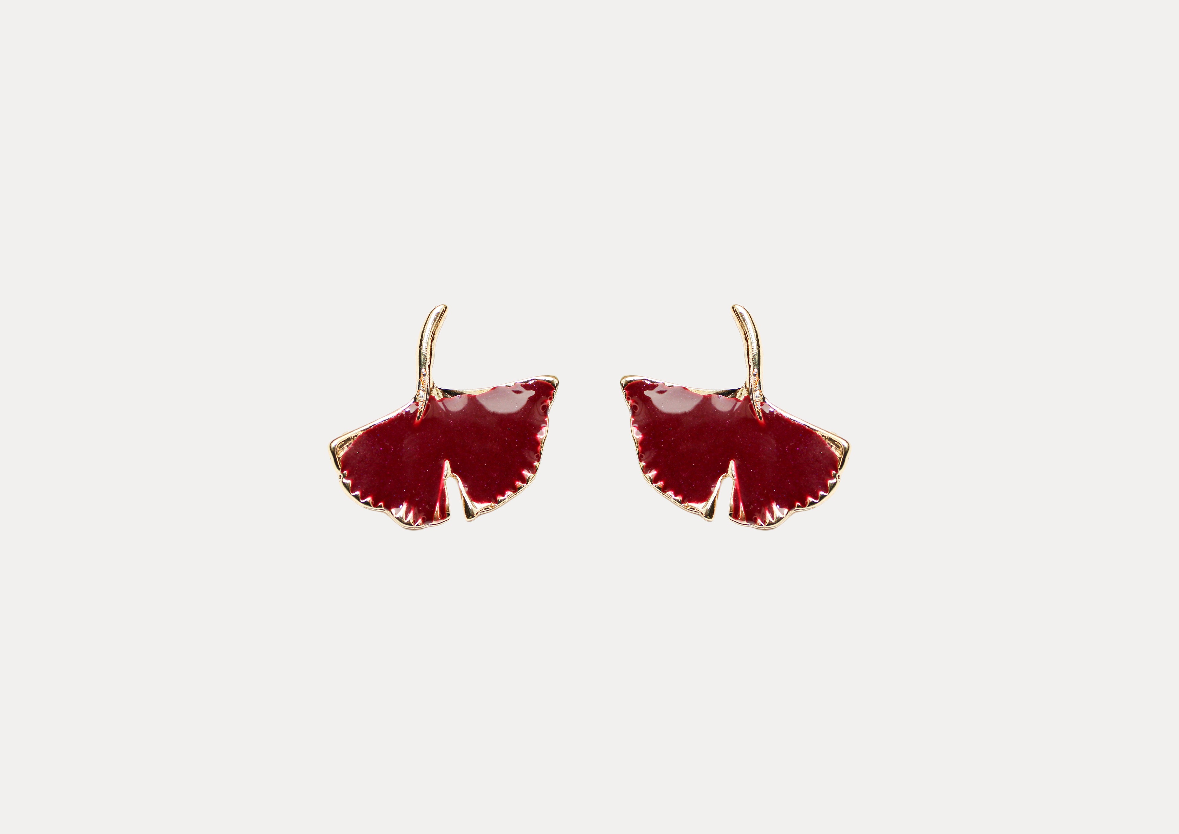 losh jewellery rood bruin oorbellen